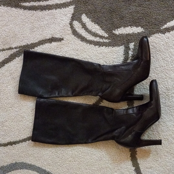 Cole Haan Black Heeled Boots - Picture 1 of 5